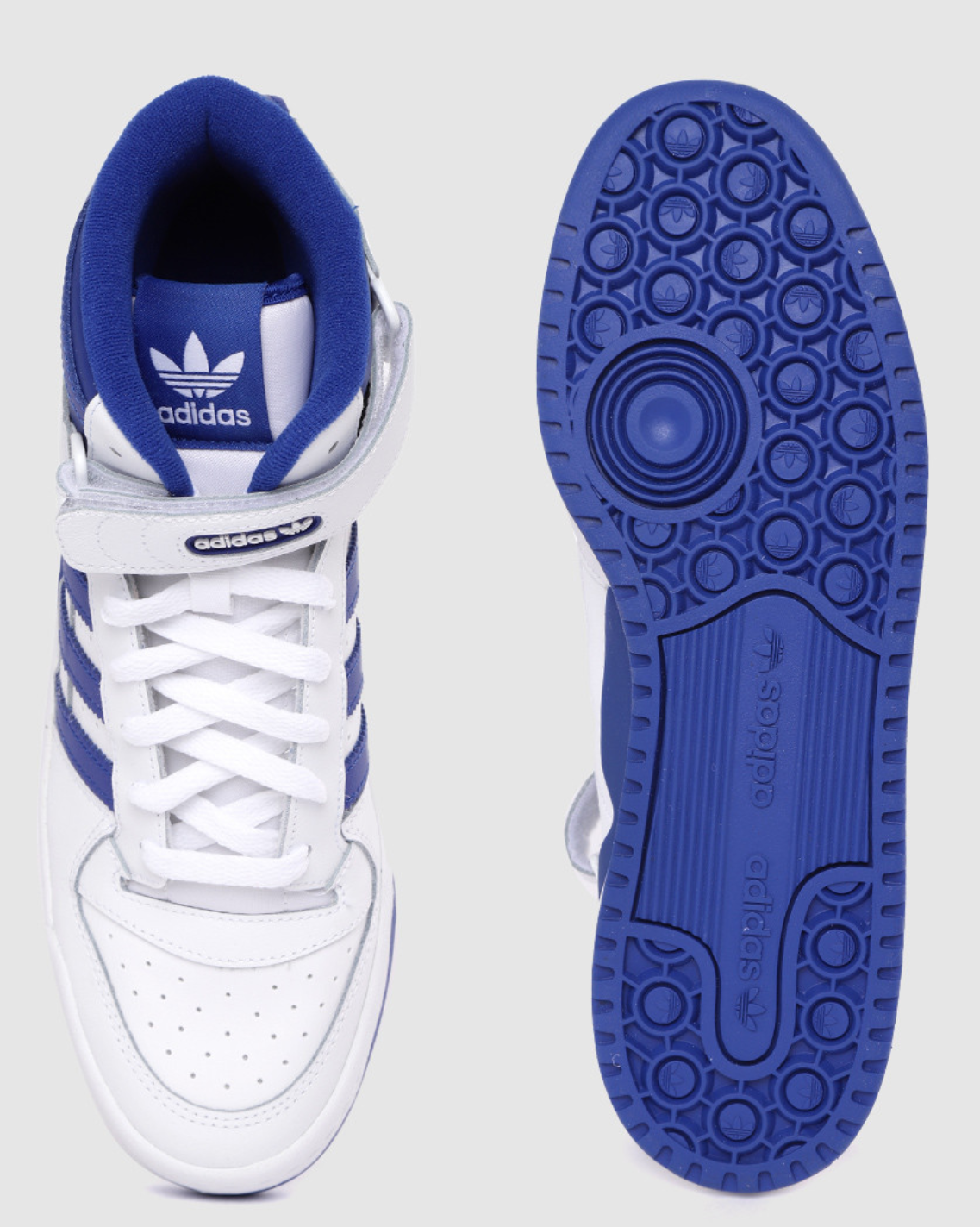 Men White & Blue Forum Mid RT