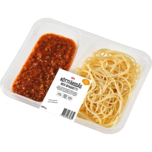 Ready-Made Meansed Meat with Spaghetti